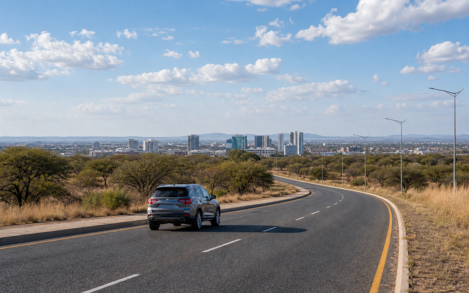 Editorial Botswana road context
